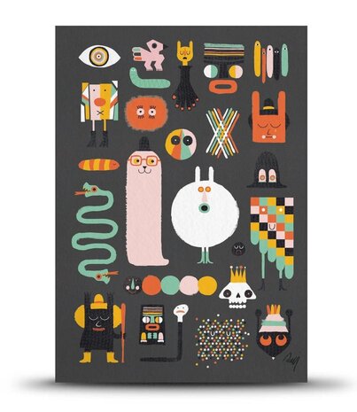 Studio Arhoj Studio Arhoj Paper Packs Oddities - 10 A5 kaarten met envelop Studio Arhoj Studio Arhoj Paper Packs Oddities - 10 A5 kaarten met envelop