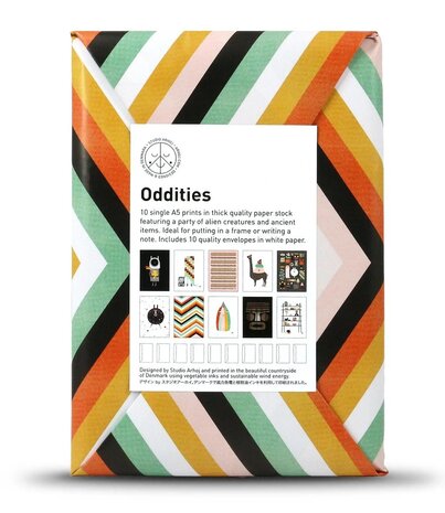 Studio Arhoj Studio Arhoj Paper Packs Oddities - 10 A5 kaarten met envelop Studio Arhoj Studio Arhoj Paper Packs Oddities - 10 A5 kaarten met envelop