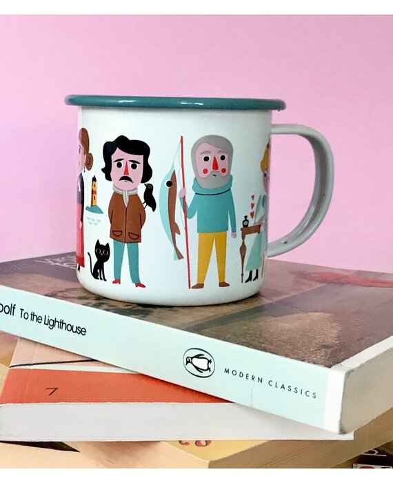 OMM design Enamel Cup Book lover