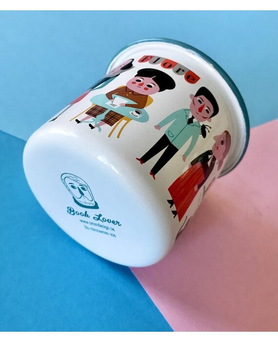 OMM design Enamel Cup Book lover