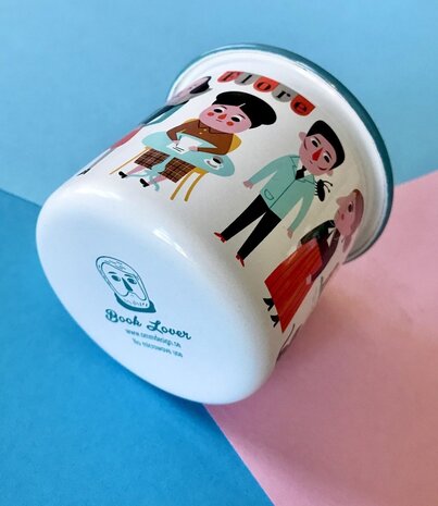 OMM Design OMM design Enamel Cup Book lover OMM Design OMM design Enamel Cup Book lover