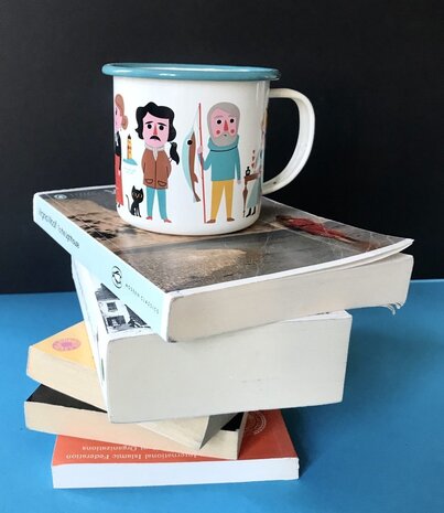 OMM Design OMM design Enamel Cup Book lover OMM Design OMM design Enamel Cup Book lover