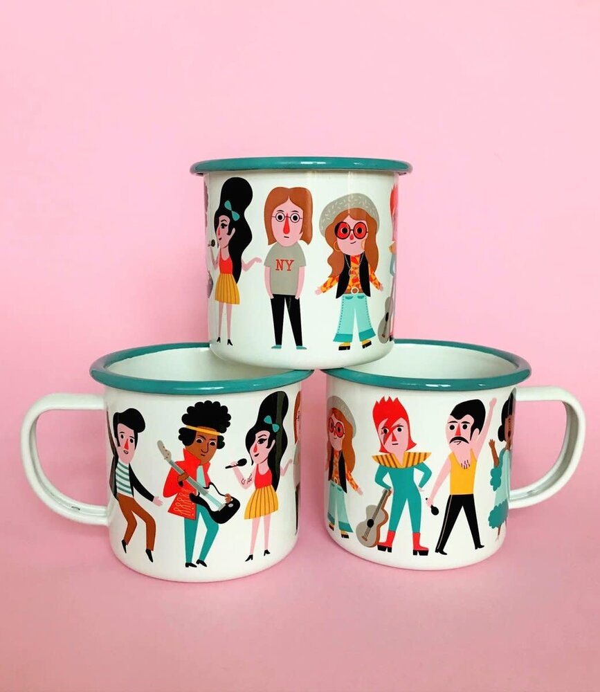 OMM Design OMM design Emaillen Beker Music lover OMM Design OMM design Emaillen Beker Music lover