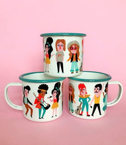 OMM Design OMM design Emaillen Beker Music lover OMM Design OMM design Emaillen Beker Music lover