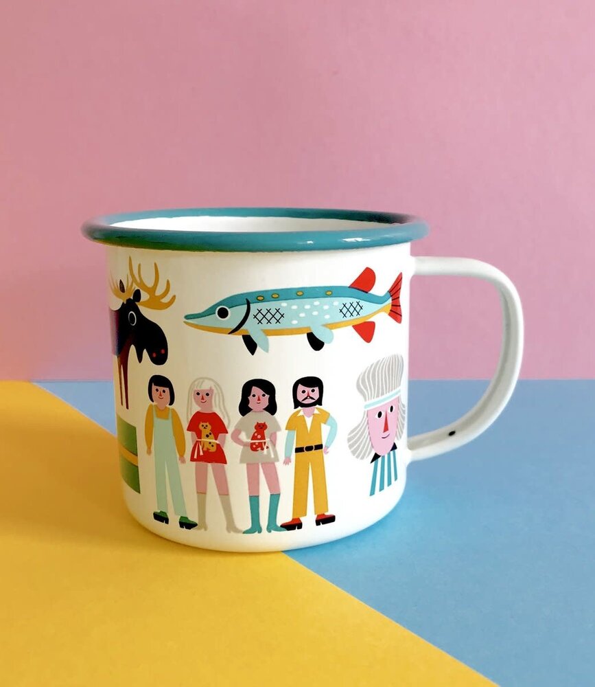 OMM Design OMM design Emaillen Beker Zweden Turquoise OMM Design OMM design Emaillen Beker Zweden Turquoise