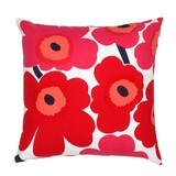 Marimekko Marimekko Pieni Unikko cushion cover red pink 50x50cm Marimekko Marimekko Pieni Unikko cushion cover red pink 50x50cm