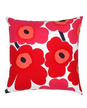 Marimekko Marimekko Pieni Unikko kussenhoes roze 50x50cm Marimekko Marimekko Pieni Unikko kussenhoes roze 50x50cm