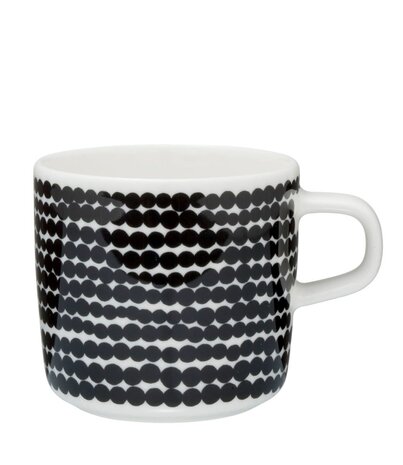 Marimekko Marimekko Räsymatto Black Cup 2dl Marimekko Marimekko Räsymatto Black Cup 2dl