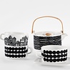 Marimekko Marimekko Räsymatto Black Teacup 2,5dl Marimekko Marimekko Räsymatto Black Teacup 2,5dl