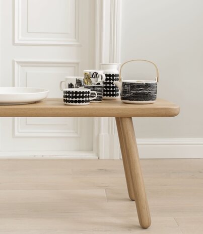 Marimekko Marimekko Räsymatto zwart Theebeker 2,5dl Marimekko Marimekko Räsymatto zwart Theebeker 2,5dl