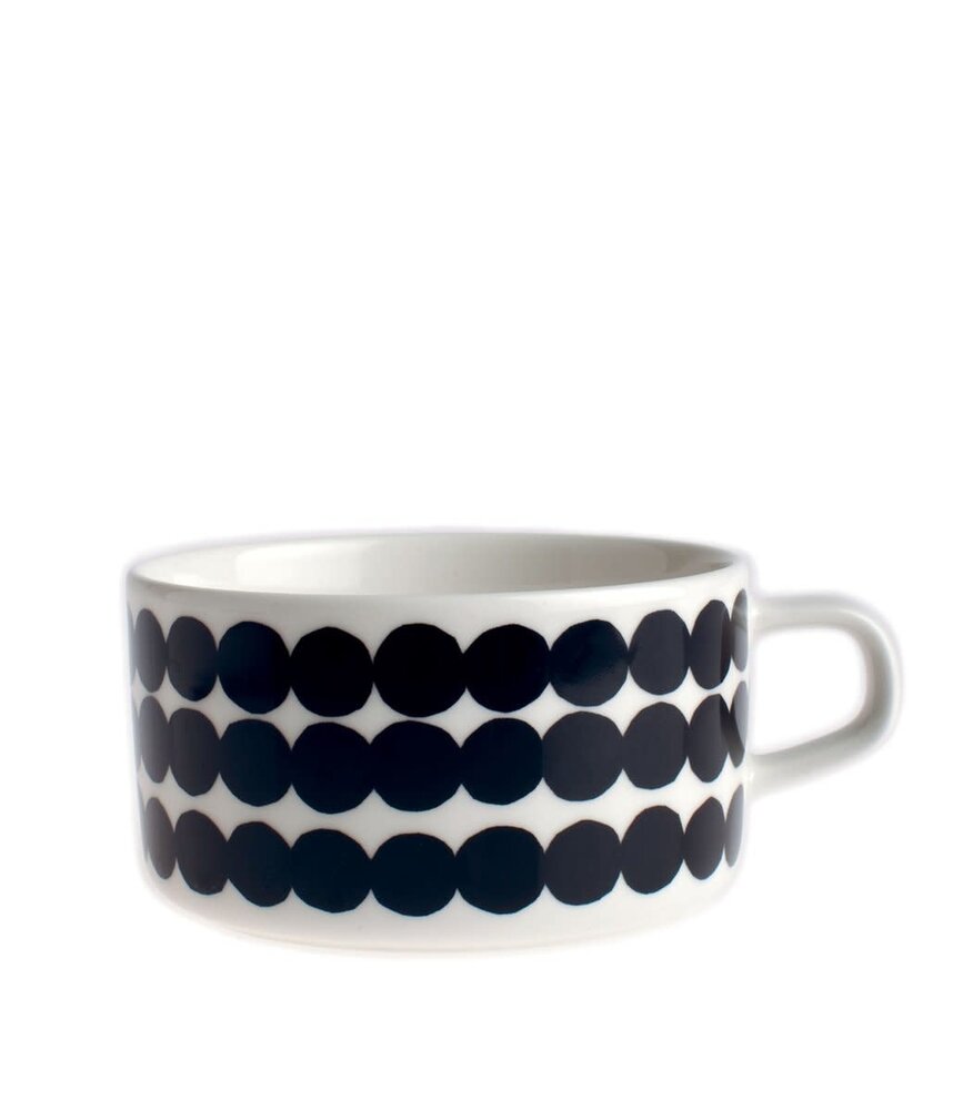 Marimekko Marimekko Räsymatto zwart Theebeker 2,5dl Marimekko Marimekko Räsymatto zwart Theebeker 2,5dl