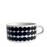 Marimekko Marimekko Räsymatto Black Teacup 2,5dl Marimekko Marimekko Räsymatto Black Teacup 2,5dl