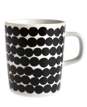 Marimekko Marimekko Räsymatto Cup 2,5dl black Marimekko Marimekko Räsymatto Cup 2,5dl black