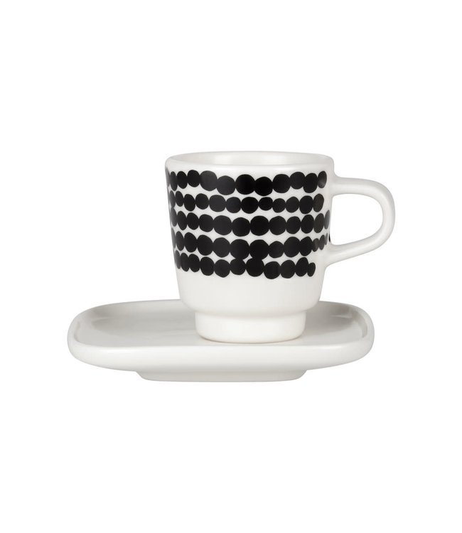 Marimekko Räsymatto espresso cup and plate - Finnish design - blikfang