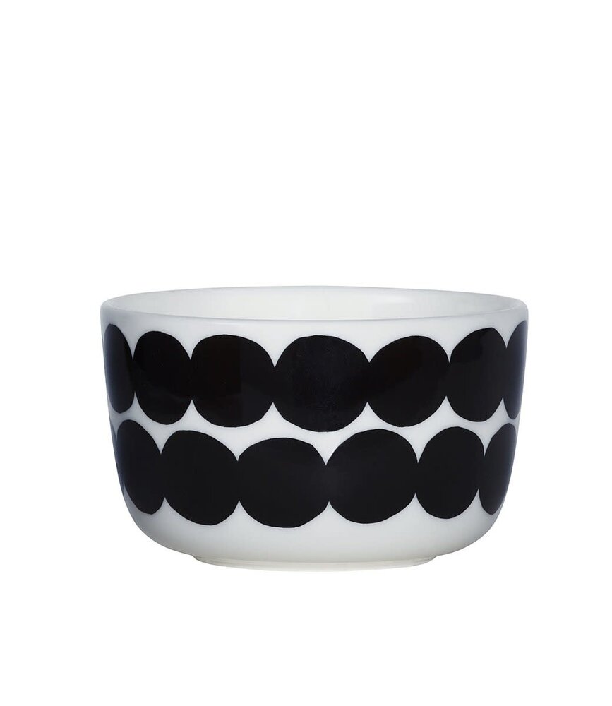 Marimekko Marimekko Räsymatto zwart Schaaltje 2,5dl Marimekko Marimekko Räsymatto zwart Schaaltje 2,5dl