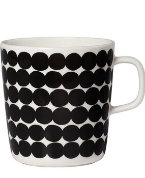 Marimekko Marimekko Räsymatto zwart Beker 4dl