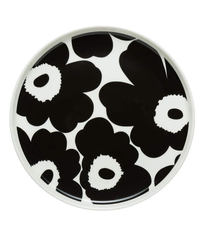 Marimekko Marimekko Unikko 20cm Plate Black White