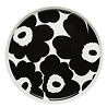 Marimekko Marimekko Unikko 20cm Plate Black Marimekko Marimekko Unikko 20cm Plate Black