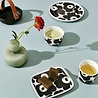 Marimekko Marimekko Unikko 20cm Plate Black Marimekko Marimekko Unikko 20cm Plate Black