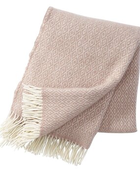 Klippan Klippan Stella plaid 130x200 Nude made of 100% lambs wool Klippan Klippan Stella plaid 130x200 Nude made of 100% lambs wool
