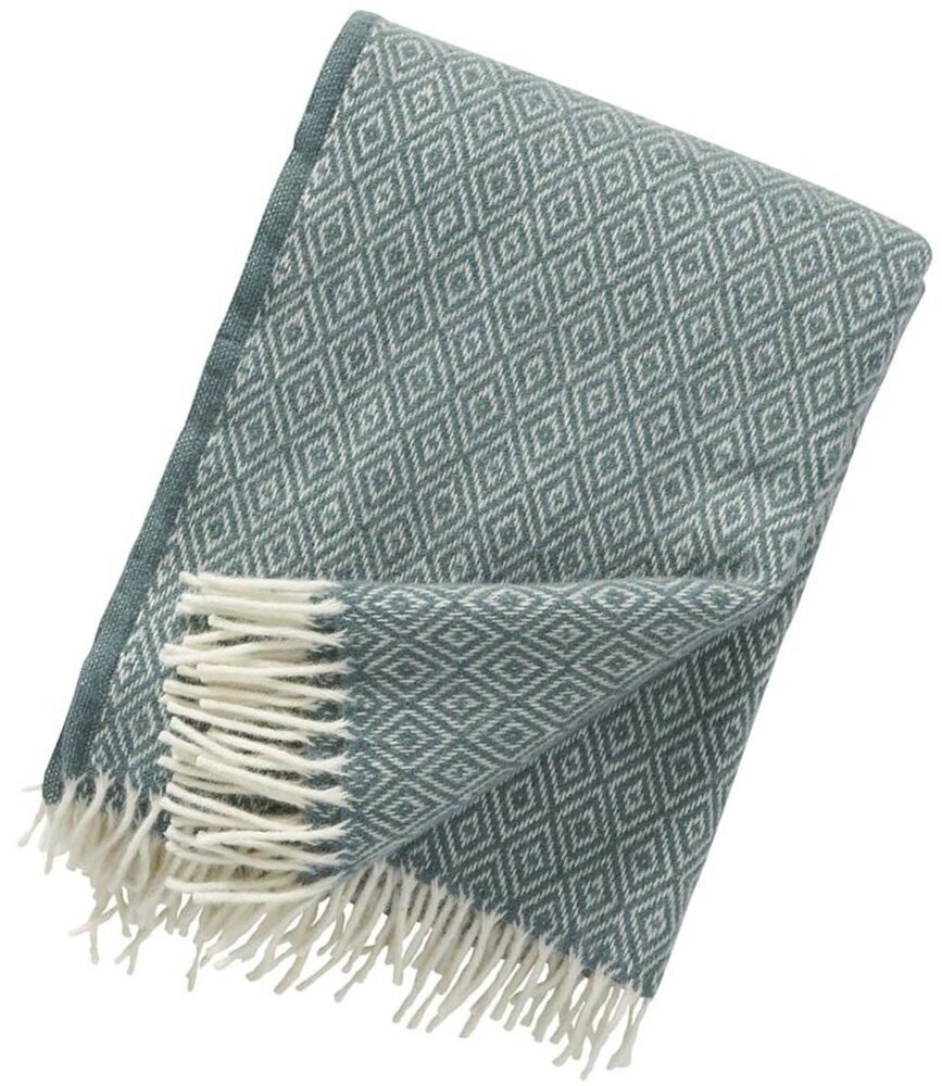 Klippan Klippan Stella plaid 130x200 cactus made of 100% lambs wool Klippan Klippan Stella plaid 130x200 cactus made of 100% lambs wool