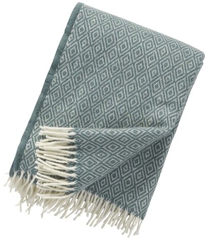 Klippan Klippan Stella plaid 130x200 cactus made of 100% lambs wool Klippan Klippan Stella plaid 130x200 cactus made of 100% lambs wool