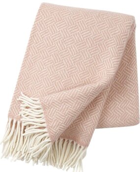 Klippan Klippan Samba wollen plaid 130x200 roze 100% lamswol Klippan Klippan Samba wollen plaid 130x200 roze 100% lamswol