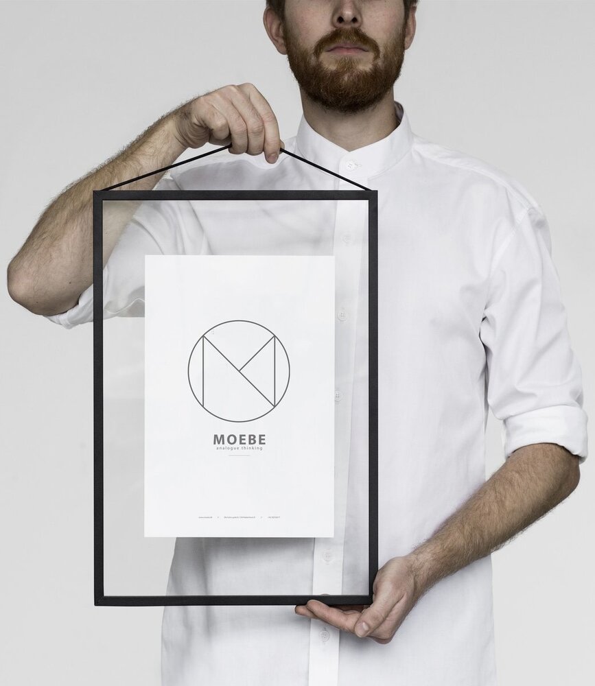 Moebe Moebe Frame Zwart aluminium fotolijst in A5, A4, A3, 40x50cm, A2 en 50x70cm