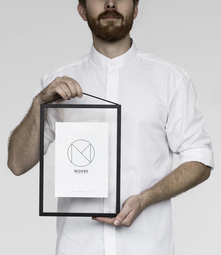 Moebe Moebe Frame Zwart aluminium fotolijst in A5, A4, A3, 40x50cm, A2 en 50x70cm