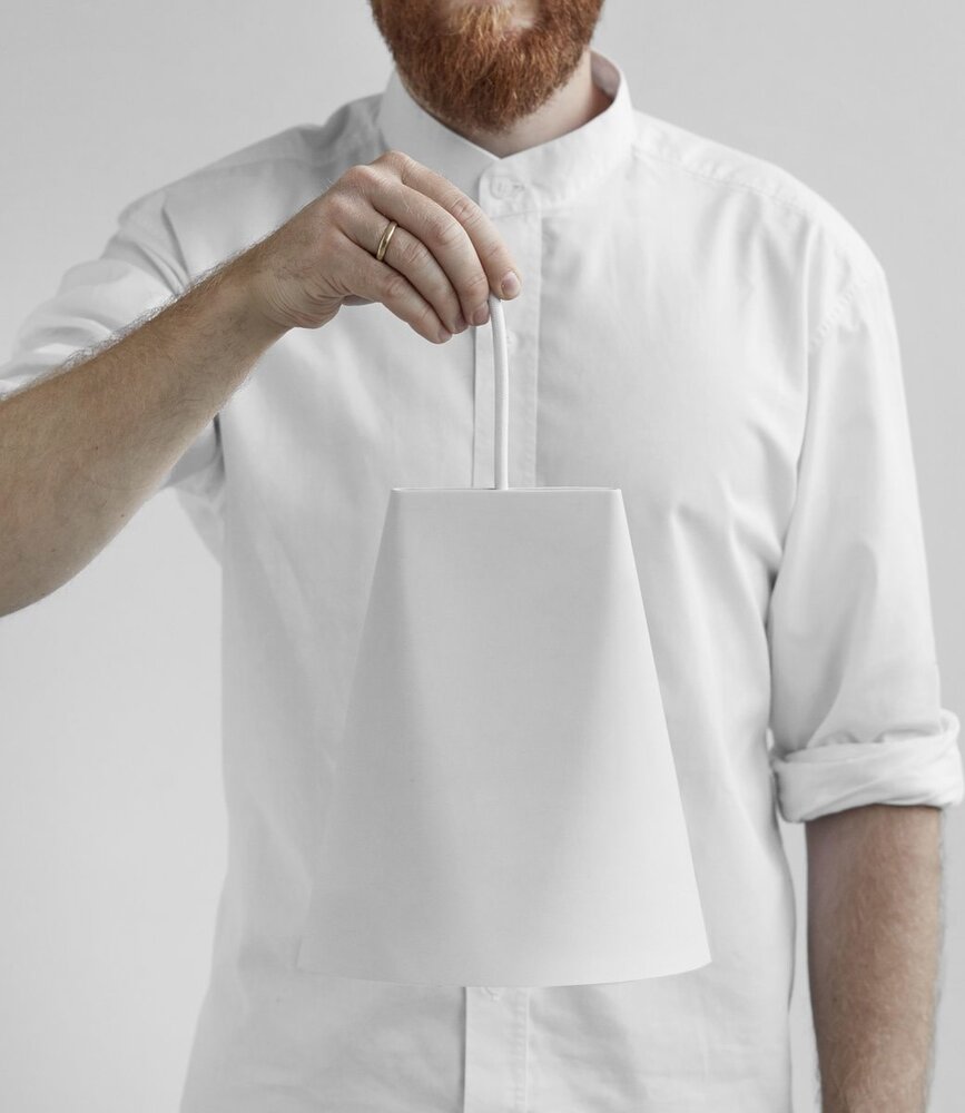 Moebe Moebe Keramieken Lamp Wijd H235 x D230mm Wit Moebe Moebe Keramieken Lamp Wijd H235 x D230mm Wit