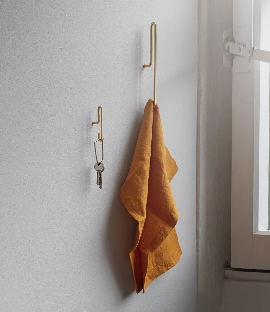 Moebe Moebe Wall Hook Large matt gold Moebe Moebe Wall Hook Large matt gold