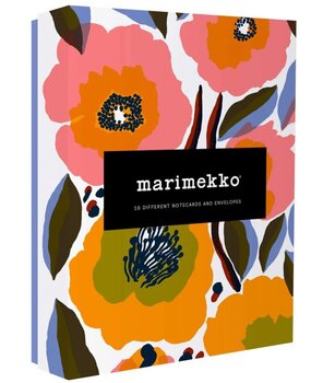 Marimekko Marimekko Set van 16 unieke bloemen kaarten met envelop Marimekko Marimekko Set van 16 unieke bloemen kaarten met envelop