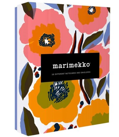 Marimekko Marimekko Set of 16 unique floral cards with envelope Marimekko Marimekko Set of 16 unique floral cards with envelope