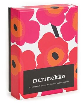 Marimekko Marimekko Set of 20 Unikko cards with envelope in box Marimekko Marimekko Set of 20 Unikko cards with envelope in box