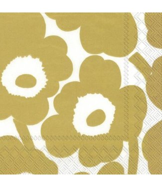 Marimekko Marimekko Unikko Papieren Servetten 33x33cm Goud