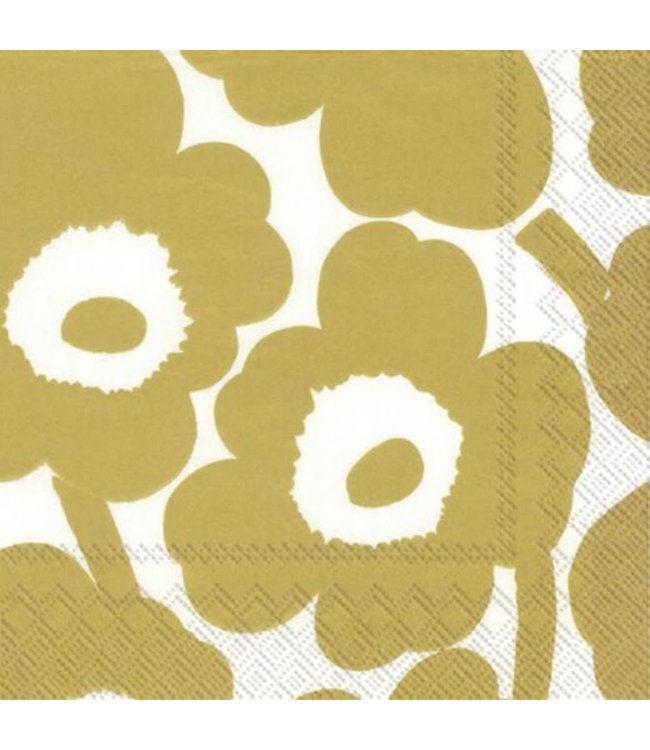 Marimekko Marimekko Unikko Paper Napkin 33x33cm Gold