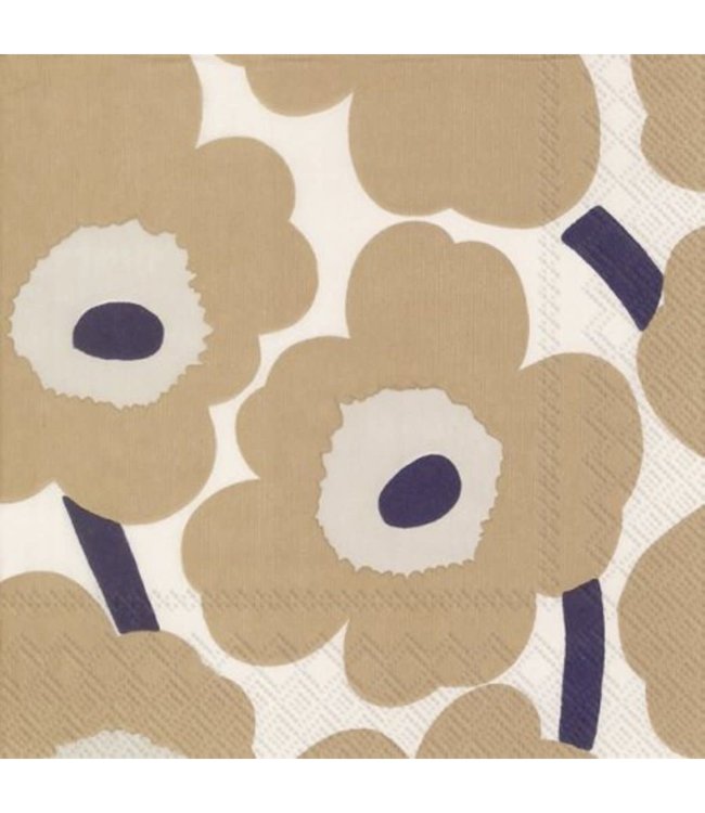 Marimekko Marimekko Unikko Paper Napkin 33x33cm Beige