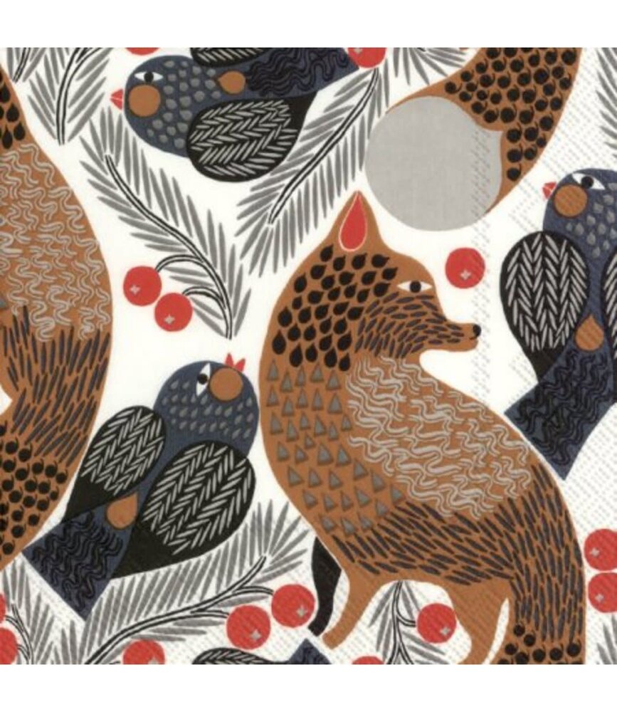 Marimekko Marimekko Ketunmarja Papieren Servetten 33x33cm Marimekko Marimekko Ketunmarja Papieren Servetten 33x33cm