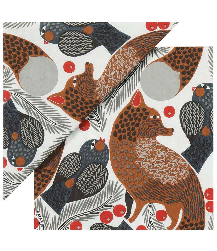 Marimekko Marimekko Ketunmarja Papieren Servetten 33x33cm Marimekko Marimekko Ketunmarja Papieren Servetten 33x33cm