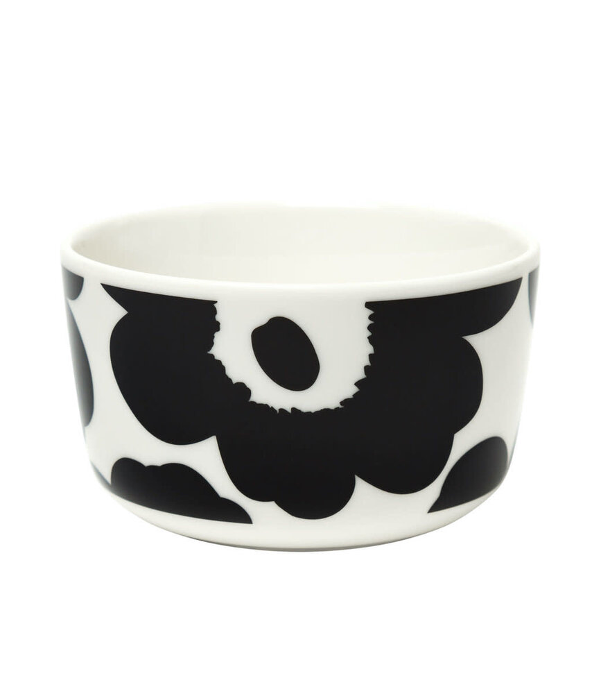 Marimekko Marimekko Unikko Schaaltje 2,5dl zwart Marimekko Marimekko Unikko Schaaltje 2,5dl zwart