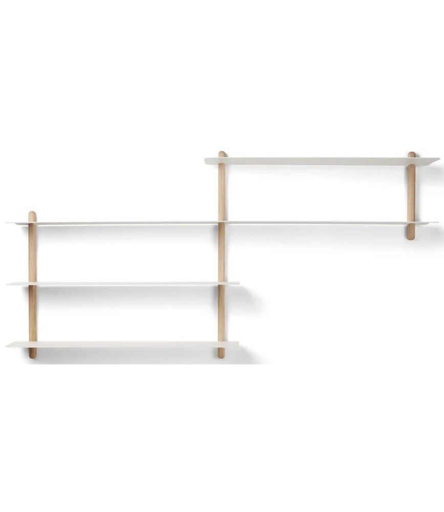 Gejst Gejst NIVO B wall shelf Light oak white Gejst Gejst NIVO B wall shelf Light oak white