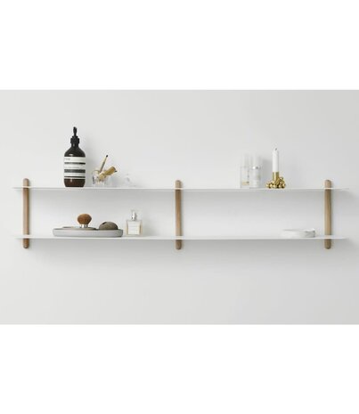 Gejst Gejst NIVO C wall shelf light oak white Gejst Gejst NIVO C wall shelf light oak white