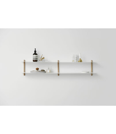 Gejst Gejst NIVO C wall shelf light oak white Gejst Gejst NIVO C wall shelf light oak white