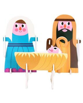 OMM Design OMM Design 3D Puzzel Crib Kerststal