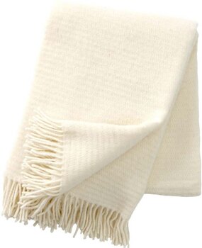 Klippan Klippan Ralph plaid van 100% Eco Wol 130x200 ivoor Klippan Klippan Ralph plaid van 100% Eco Wol 130x200 ivoor