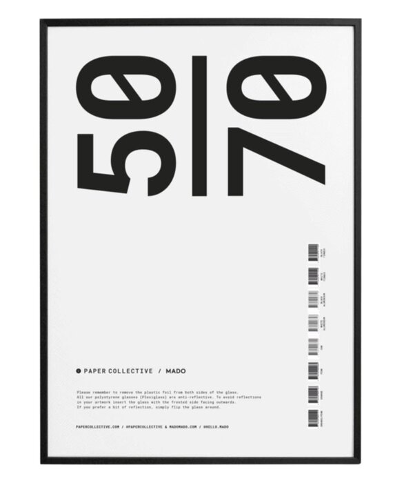 Paper Collective 50x70cm fotolijst zwart