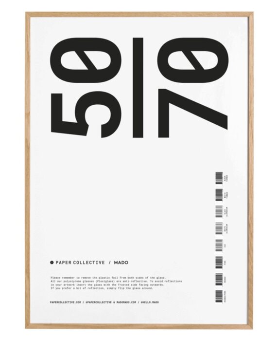 Paper Collective 50x70cm Massief Eiken fotolijst