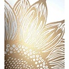 Monika Petersen Monika Petersen Lino Print Gold Sunflower Gold White 50x70 Monika Petersen Monika Petersen Lino Print Gold Sunflower Gold White 50x70