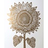 Monika Petersen Monika Petersen Lino Print Gold Sunflower Gold White 50x70 Monika Petersen Monika Petersen Lino Print Gold Sunflower Gold White 50x70