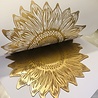 Monika Petersen Monika Petersen Lino Print Gold Sunflower Gold White 50x70 Monika Petersen Monika Petersen Lino Print Gold Sunflower Gold White 50x70